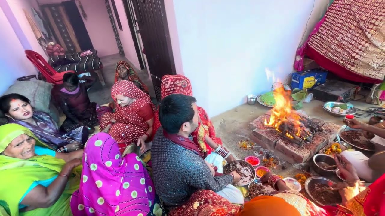 आज हमारे घर हुआ पवित्र हवन पूजा 🔥🙏 | Family Havan Vlog | Village Vlog #vlog #viralvideo #hawan #puja