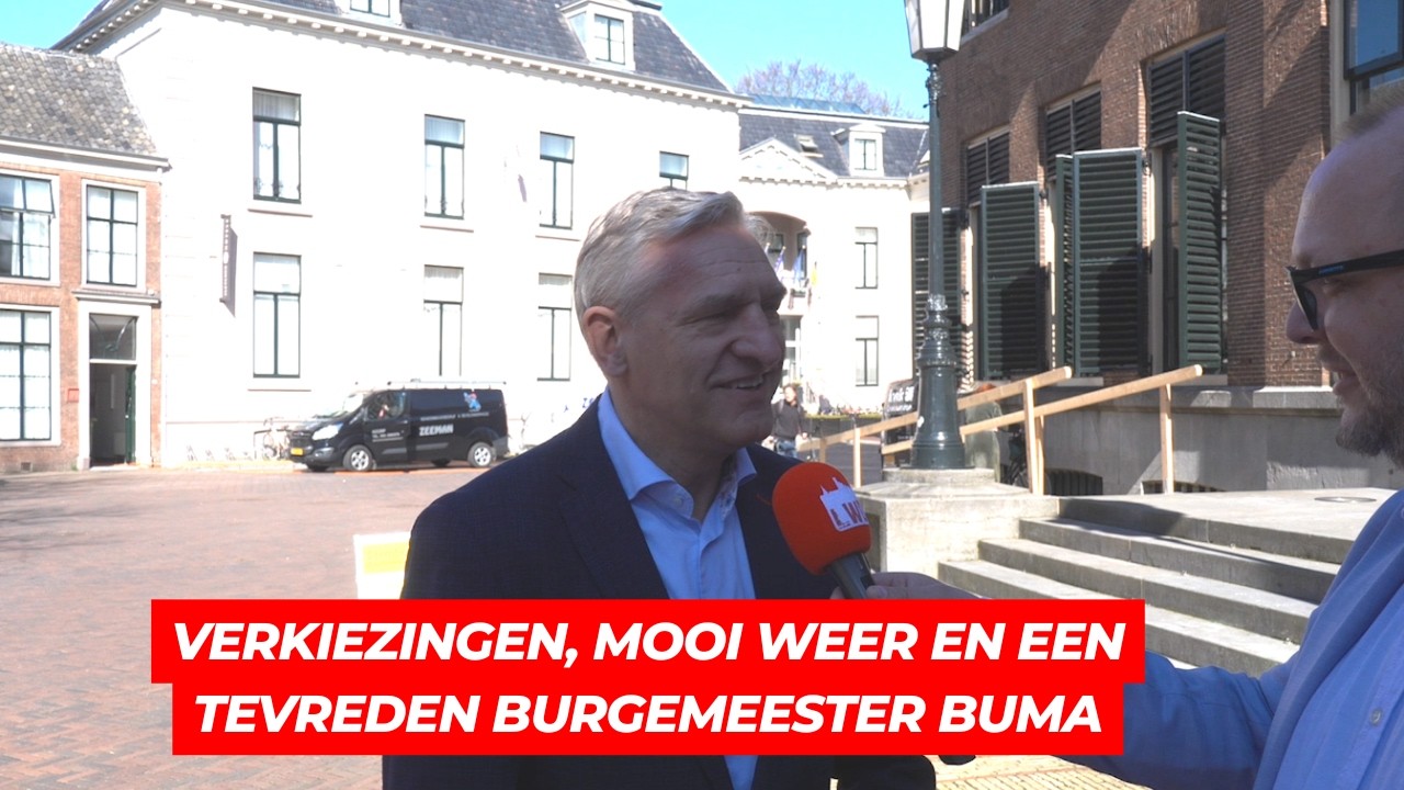Verkiezingen, mooi weer en een tevreden Burgemeester Buma