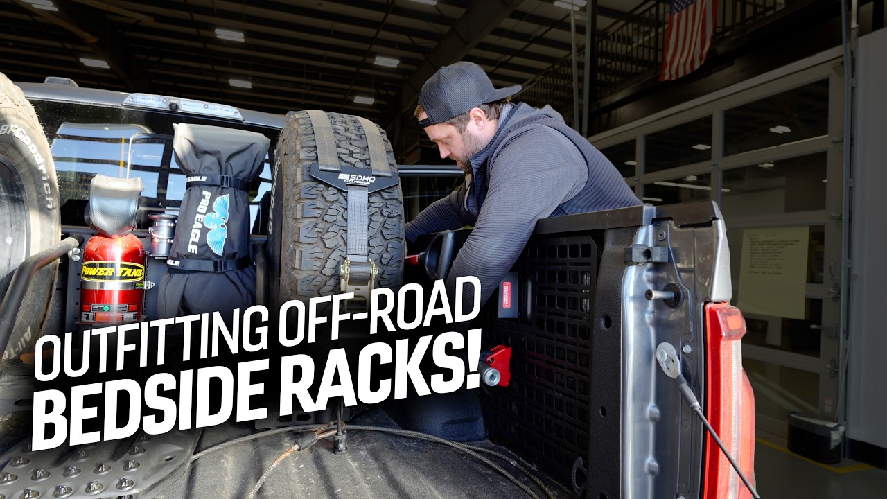 4 MUST HAVE Off-Road Essentials Mounted to BuiltRight Bedside Racks!