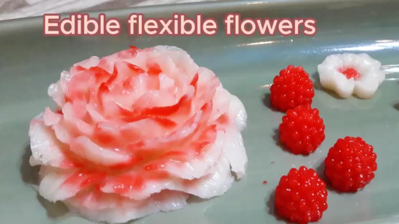 Edible Flexible Flowers, Edible Handmade Flowers, flexible flower paste