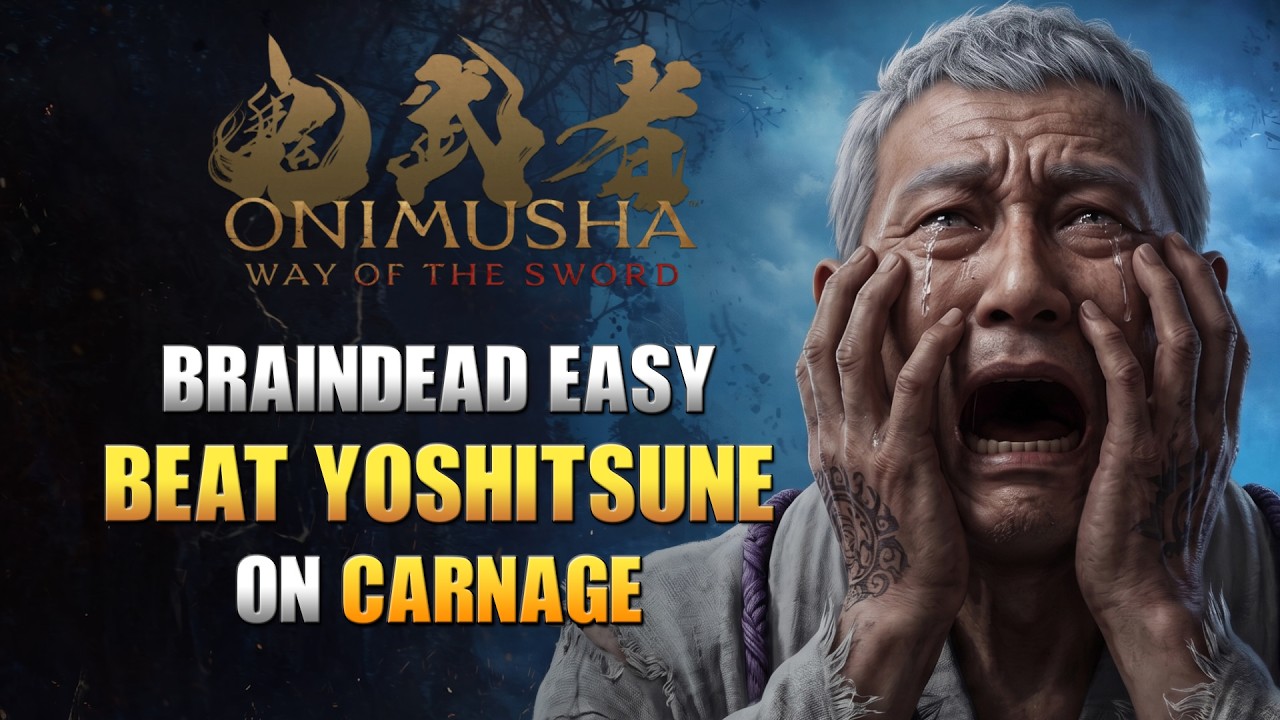 Onimusha: Way of the Sword - How to Beat Yoshitsune on CARNAGE with ZERO skill