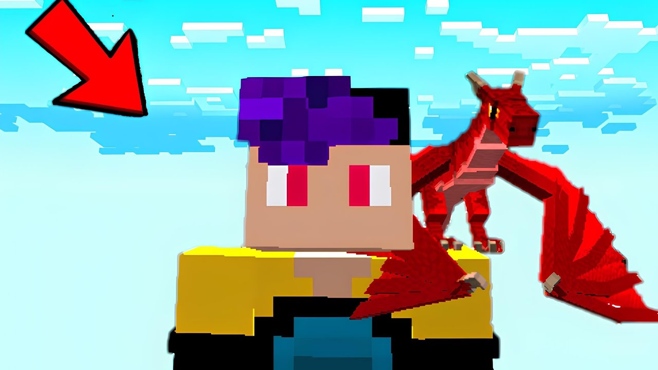 EU DOMEI O DRAGÃO QUE APENAS 1% DOS PLAYERS DE MINECRAFT TEM