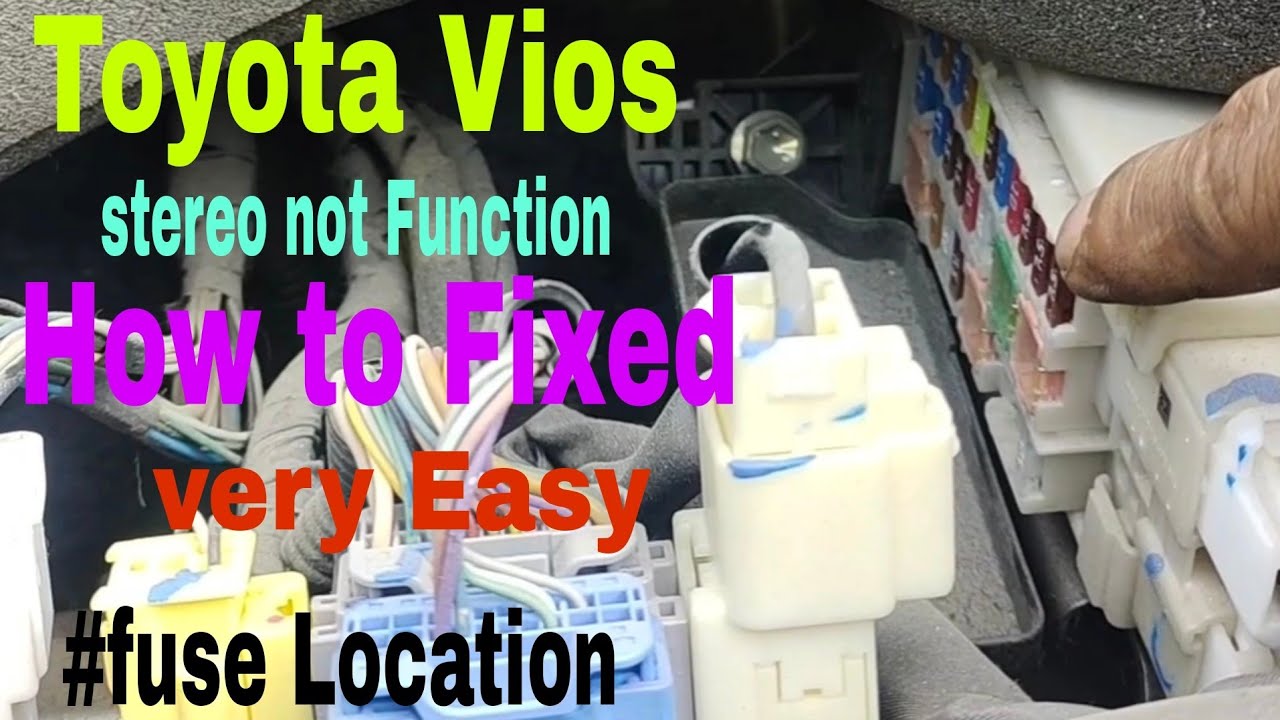 Toyota Vios stereo not Function Anong dahilan at paano Ayusin