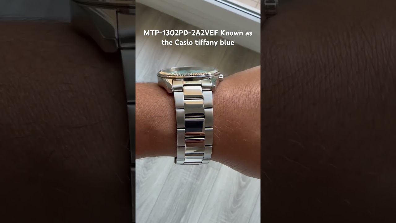 MTP-1302PD-2A2VEF Known as the Casio tiffany blue, receive it after 8 months of ordering it