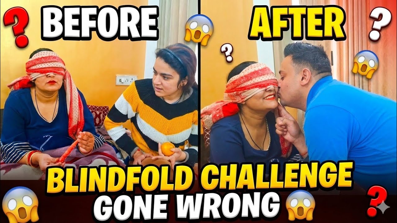 Blindfold Challenge Gone Wrong 🤯