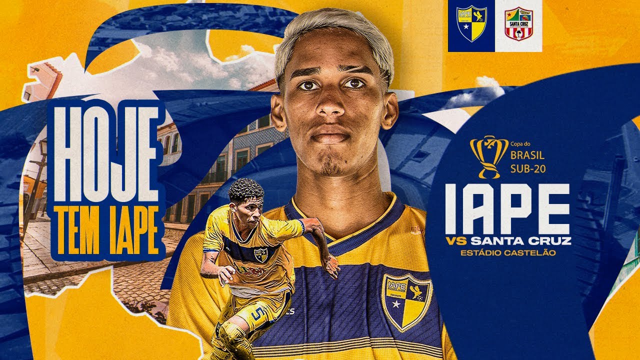 AO VIVO IAPE X SANTA CRUZ | 1&ordf; FASE DA COPA DO BRASIL SUB-20 - 22/10/2025