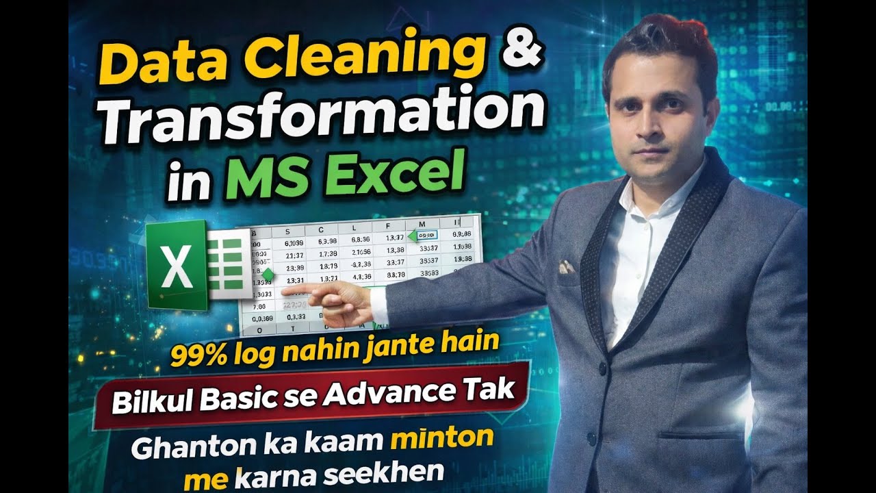 Data Cleaning & Transformation in MS Excel