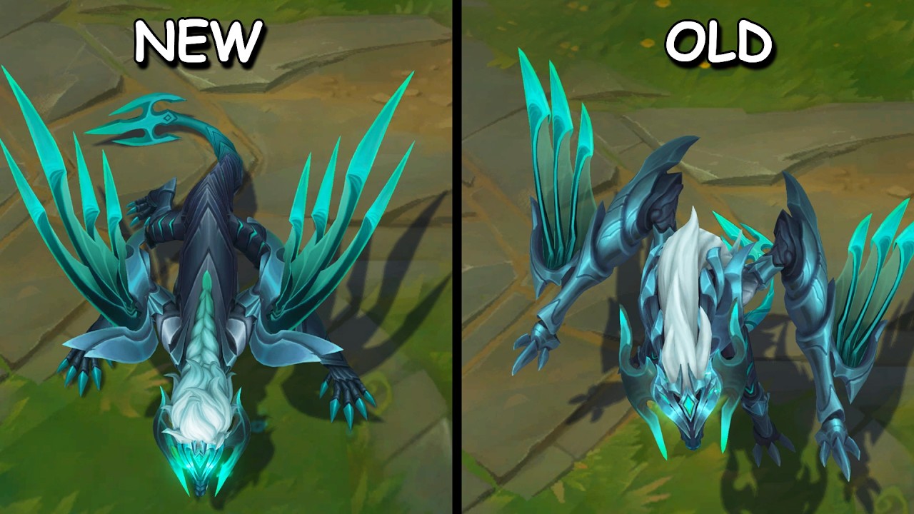 Ruined Shyvana Rework New vs Old Comparison (League of Legends)