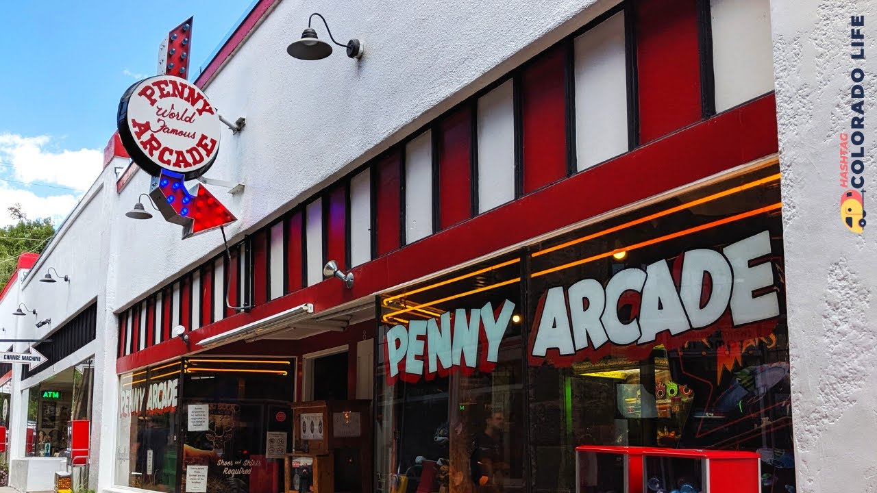 THE PENNY ARCADE: Spending a Day at a Vintage Arcade in Manitou Springs Colorado | Walking Tour