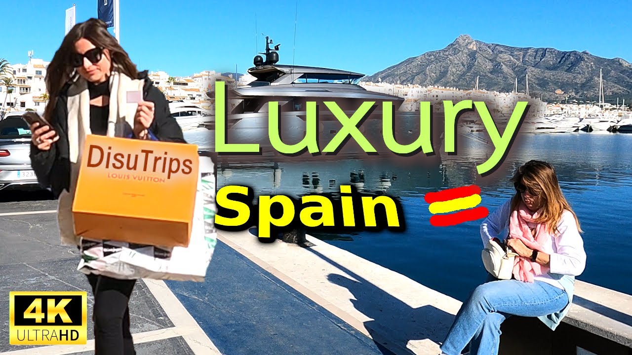Living PUERTO BANUS in low seasion.💰 Tour Winter 2025 4k