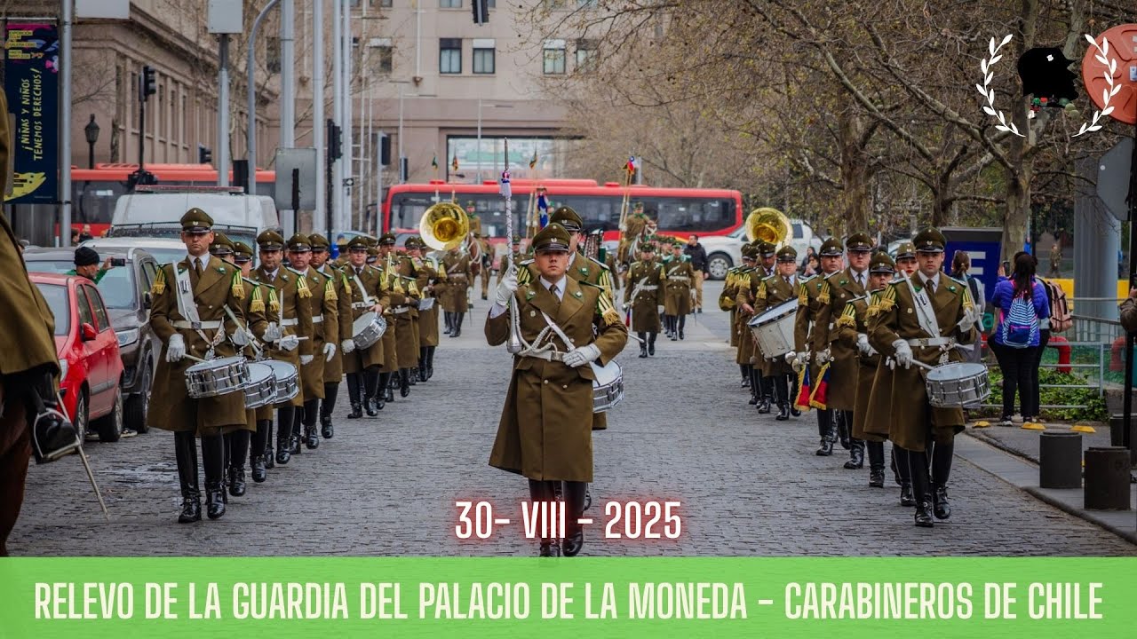 Cambio de Guardia de palacio - Carabineros de Chile 2025 #desfile #2025 #chile #fyp #military