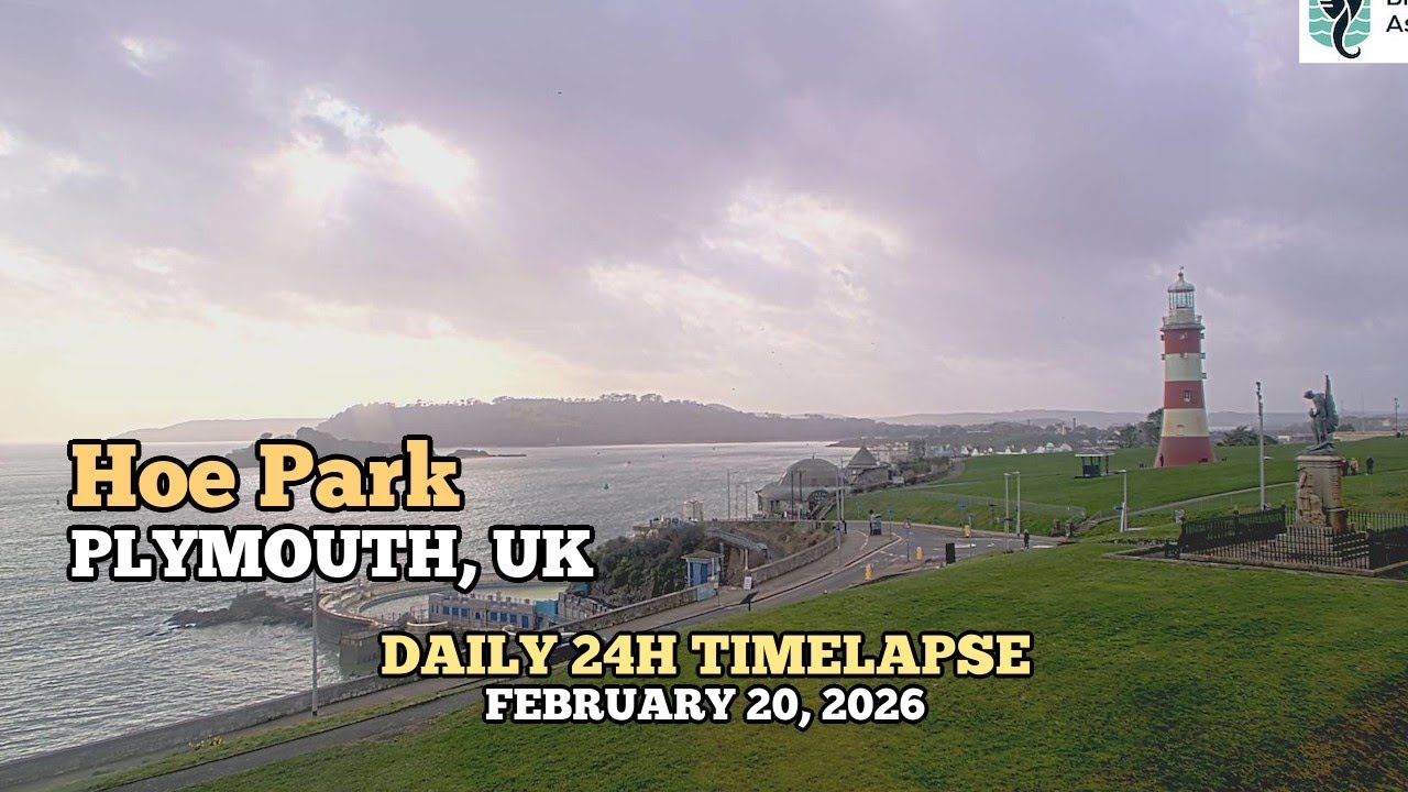 Hoe Park - Daily Timelapse: February 20, 2026 [PLYMOUTH, UK]