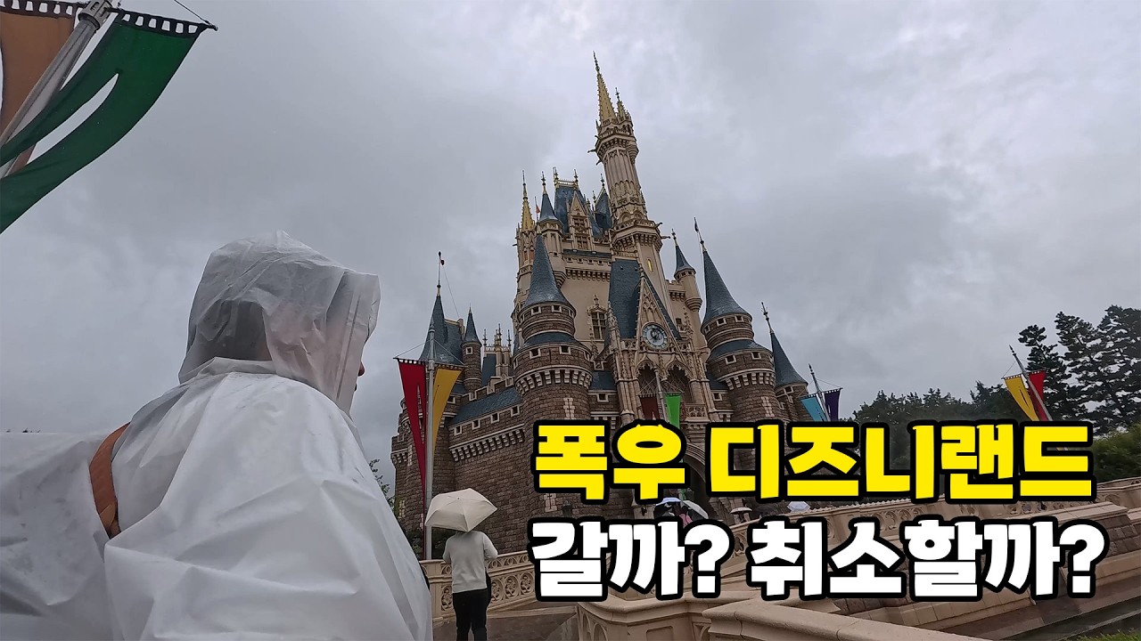 비오는날 도쿄 디즈니랜드를 가면 벌어지는 일