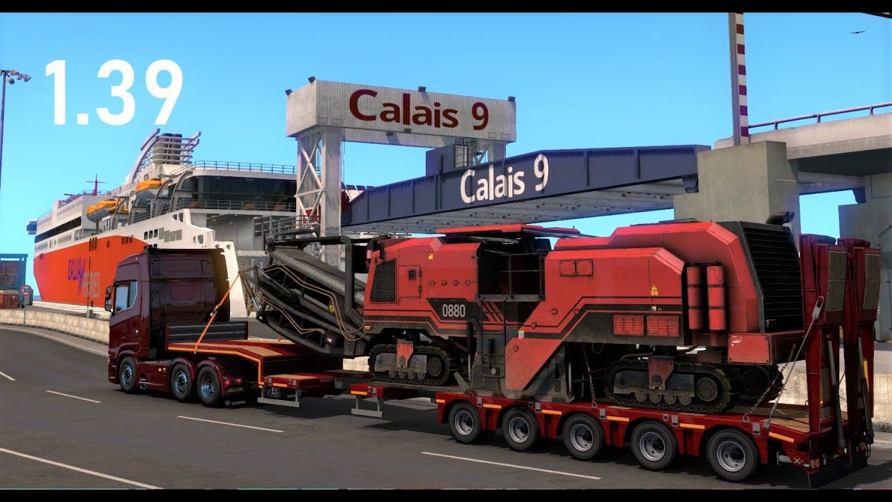ETS2 - What's it like going though the updated Calais Port? [1.39 Gameplay]