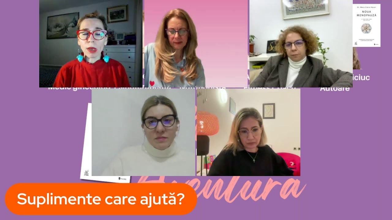 Club de carte Noua menopauză cu patru specialiste în menopauză