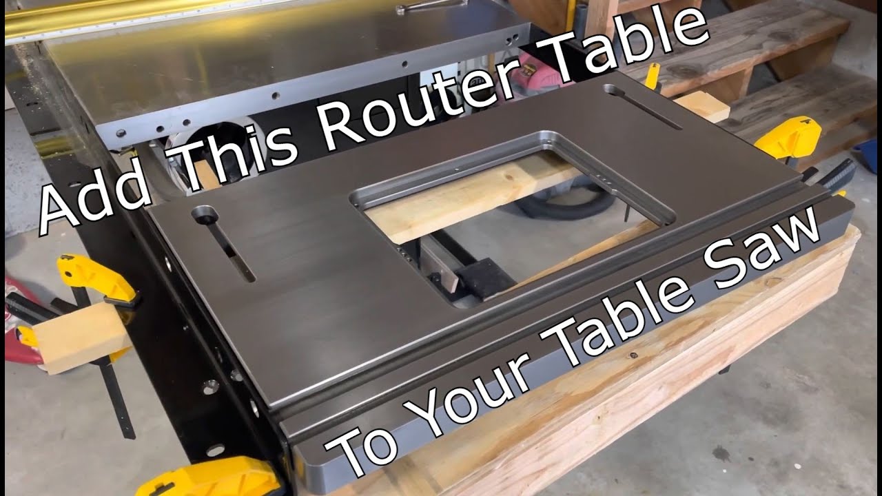 Modifying Sawstop PCS Table Saw Rails To Add Router Table Extension
