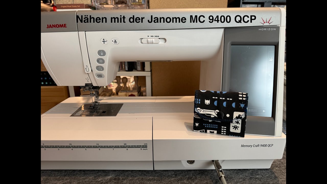 Ein kleines Portemonnaie nähen mit der Janome Memory Kraft 9400 QCP