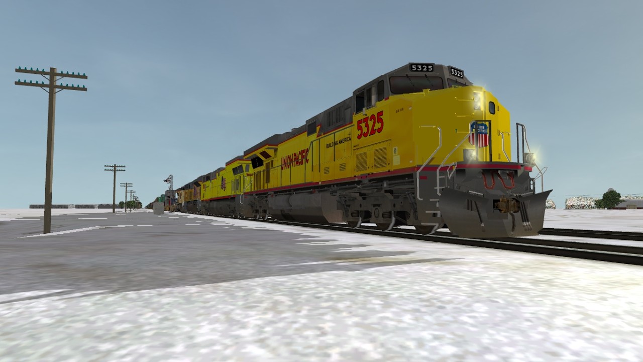ORTS: High Speed UP C45ACCTE #5325 New Paint WB IG4TA-03 At Clinton, IA