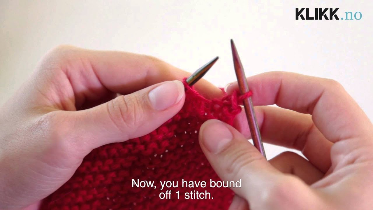Strikkekurs: Felle av / Knitting Tutorial: Binding Off