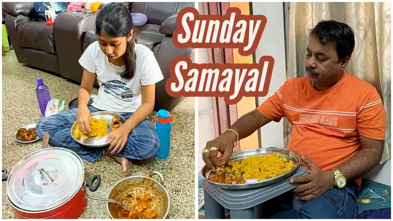 Sunday Samayal 😋 Mona Cooking ah 😱 Biriyani  Fish fry prawn Thokku l Mama with Babyma