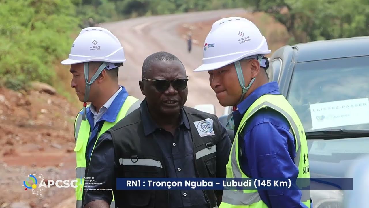 AVANCEMENT DE TRAVAUX : TONCON NGUBA-LUBUDI SUR LA RN 1