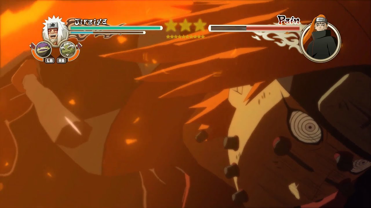 Naruto Shippuden: Ultimate Ninja Storm 2 Jiriya Vs Pain Boss Battle [PC]