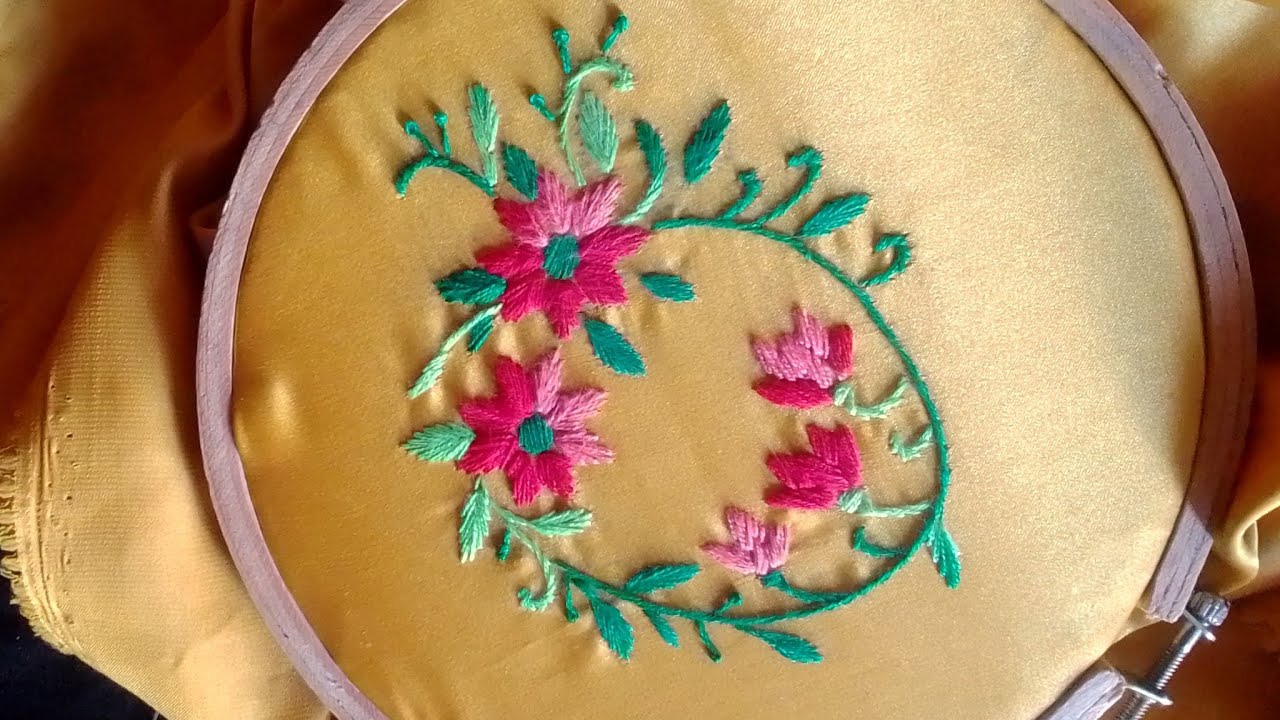 Beautiful and easy embroidery design,#embroidrey#