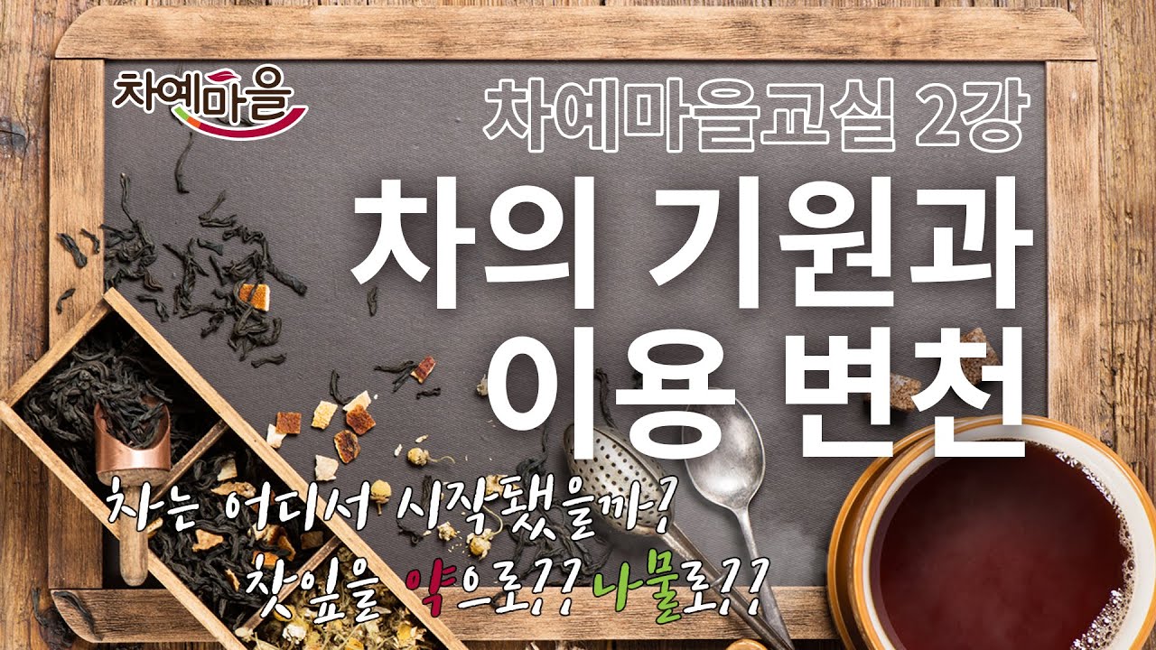 차(茶)는 어떻게 알려진 걸까? 차의 기원과 이용 변천사 ｜ 차예마을교실 제 2강 (차 끓이는 asmr 포함)