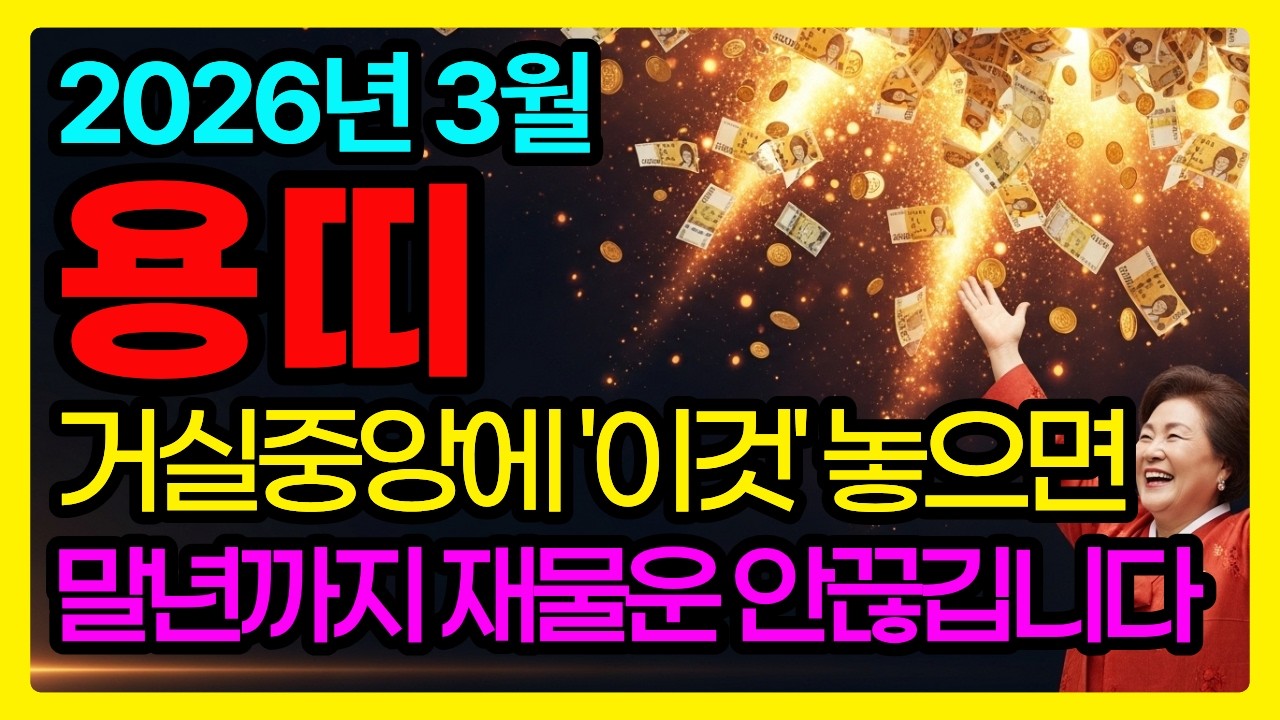 용띠 [52년·64년·76년·88년 용띠 전원 보십시오] 삼월 무진월 용의 달, 대표님 재물운 450% 터집니다 | 오랫동안 묶인 돈 드디어 풀립니다