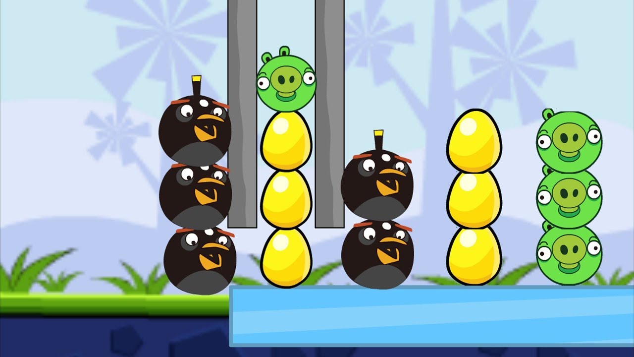 Angry Birds Bomb 1 - THROW AND BLAST OUT THE PIGGIES TO SAVE GOLD EGG!!