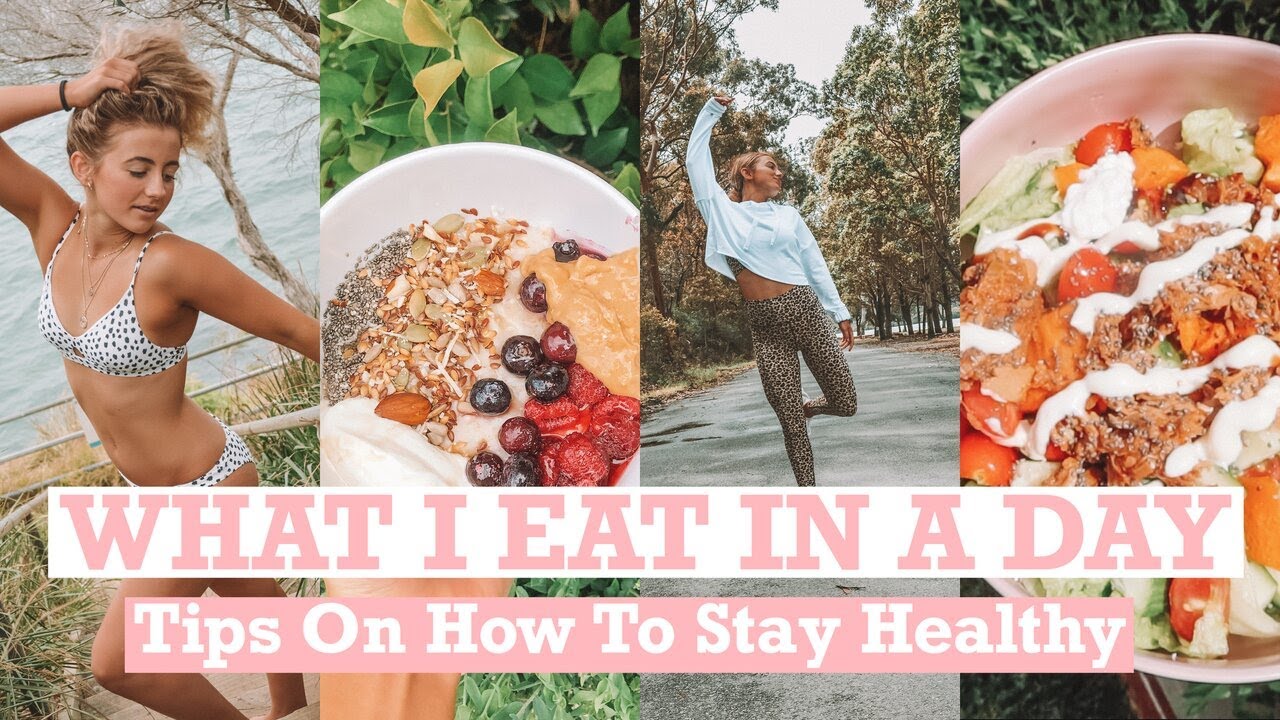 WHAT I EAT IN A DAY + Tips On How To Stay Fit & Healthy | Easy At Home Meal Ideas (Corona edition)