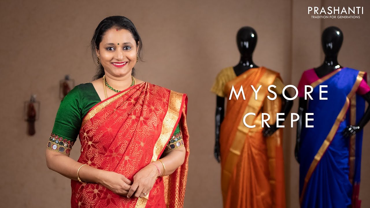Mysore Crepe Silk Sarees | 3 May 2021 | Prashanti