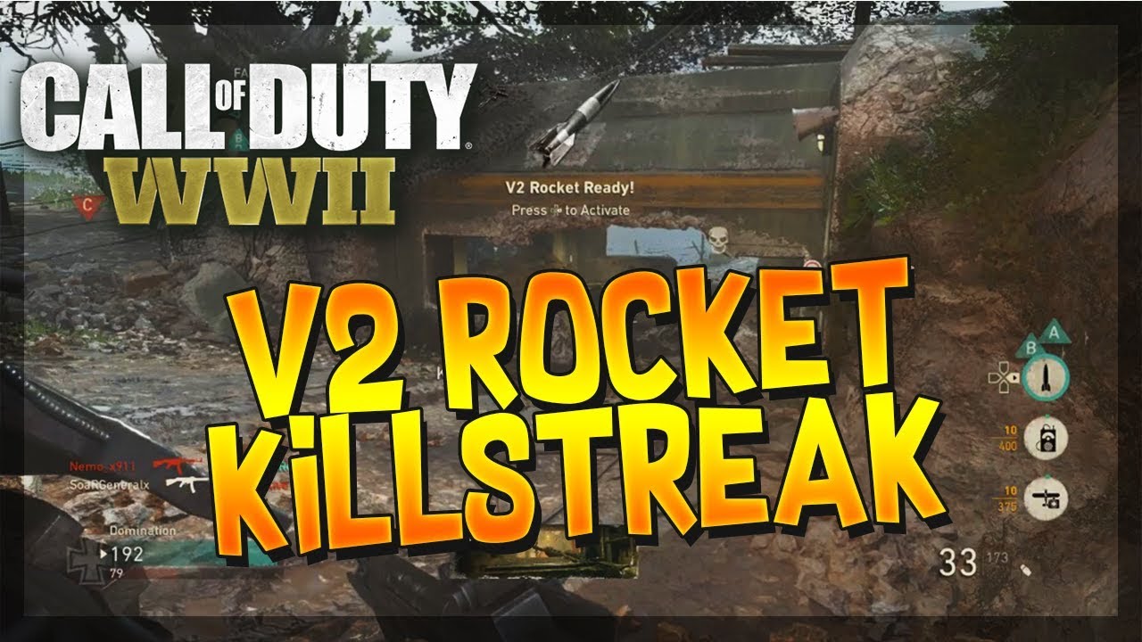 HIDDEN ''V2 ROCKET'' NUKE IN COD WW2! (COD WW2 V2 Rocket Gameplay w/ BEST STG Class Setup)