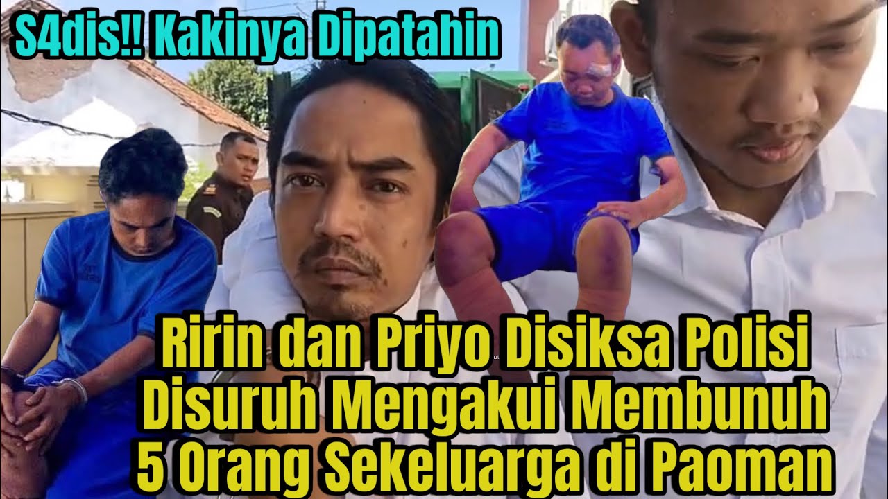 Ririn dan Prio Dipukuli Saat DiPeriksa Kasus Pembunuhan Sekeluarga di Paoman