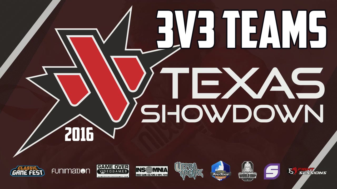 SFV: Texas Showdown 2016 | Day 1 | 3v3 Teams | Top 16 |  4/23/2016 | 720p60FPS | Street Fighter V