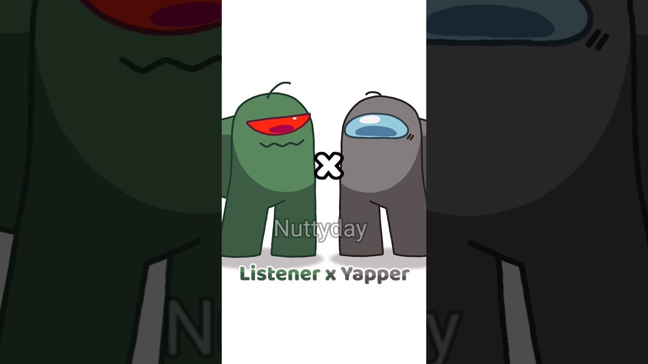 Among Us Rodamrix || Yapper x Listener || Fortegreen x Gray/Tan || animation meme #amongus #viral