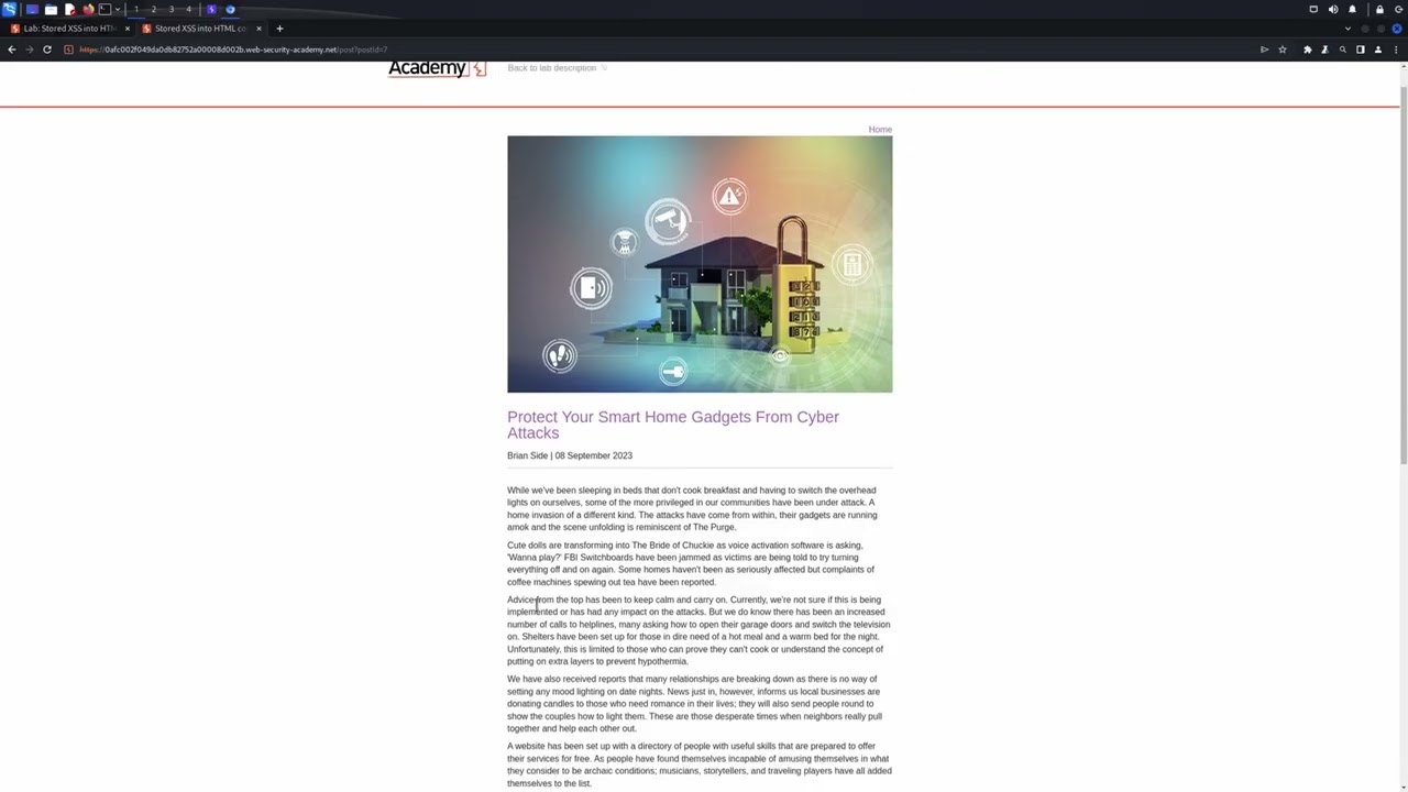 Тестирование сохраненных XSS-атак с помощью Burp Suite