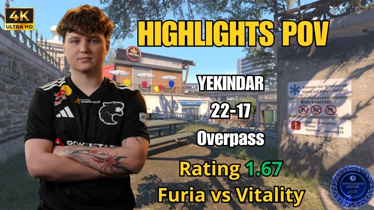 CS2 HIGHLIGHTS YEKINDAR POV Furia vs Vitality (Overpass) | Final IEM Chengdu 2025 #cs2 #yekindar