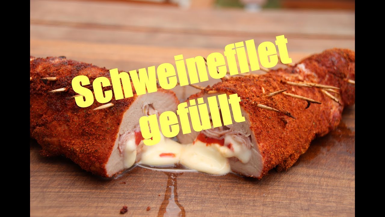 Schweinefilet gefüllt - mit Schinken, Käse und Paprika