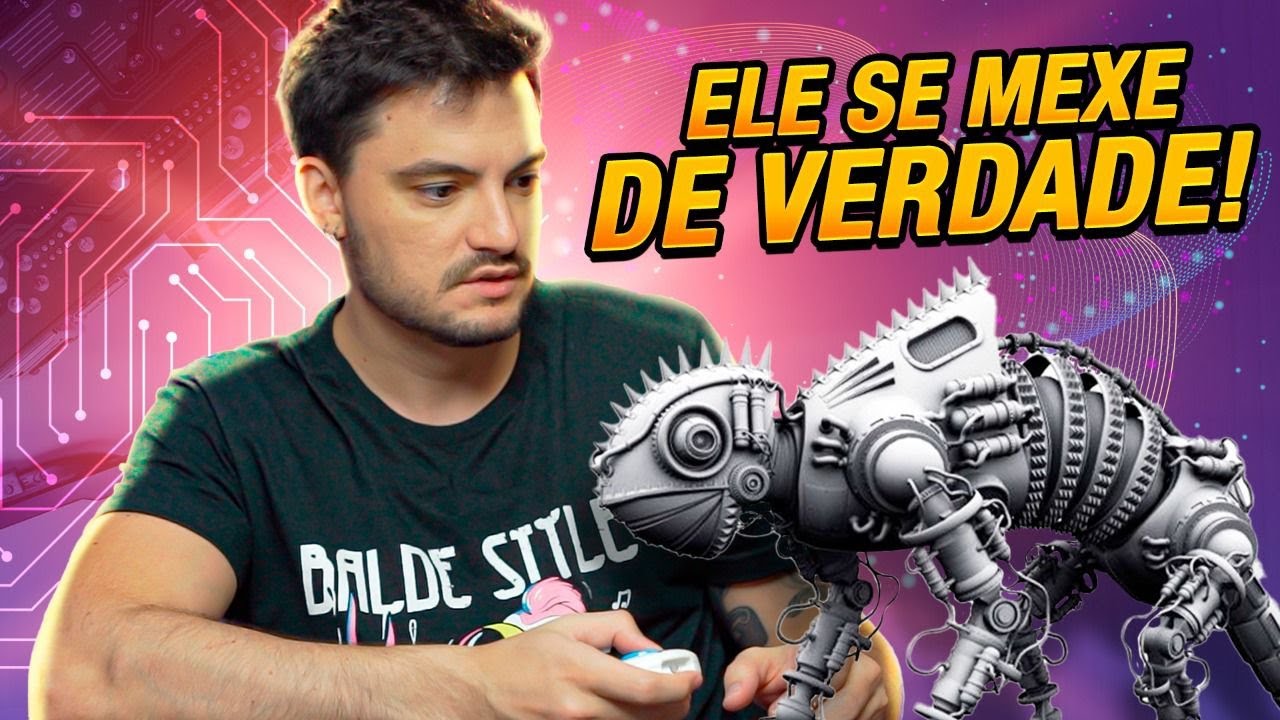 ABRINDO O LAGARTO ROBÔ E NAMORADA DO BALDE!