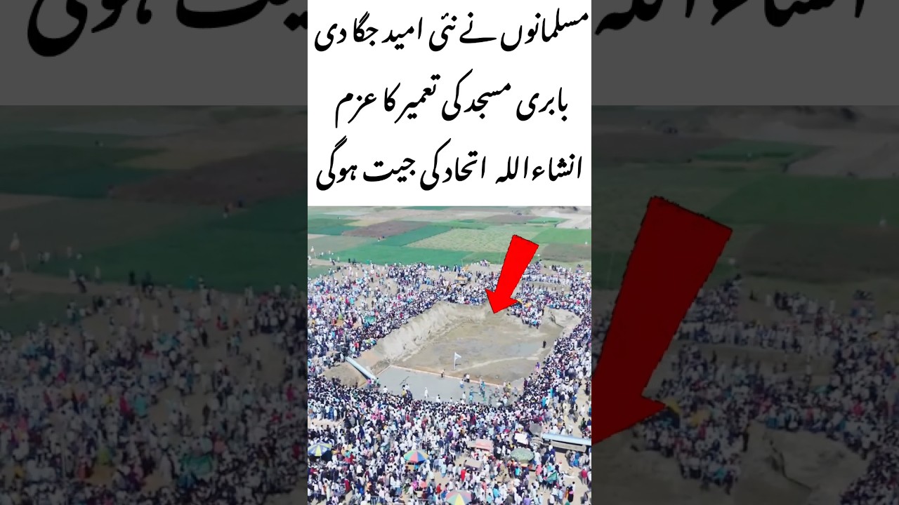 Rebuilding Babri Mosque A New Hope#BabriMasjid #Unity #Faith #InshaAllah #MuslimUnity #islamicvideo