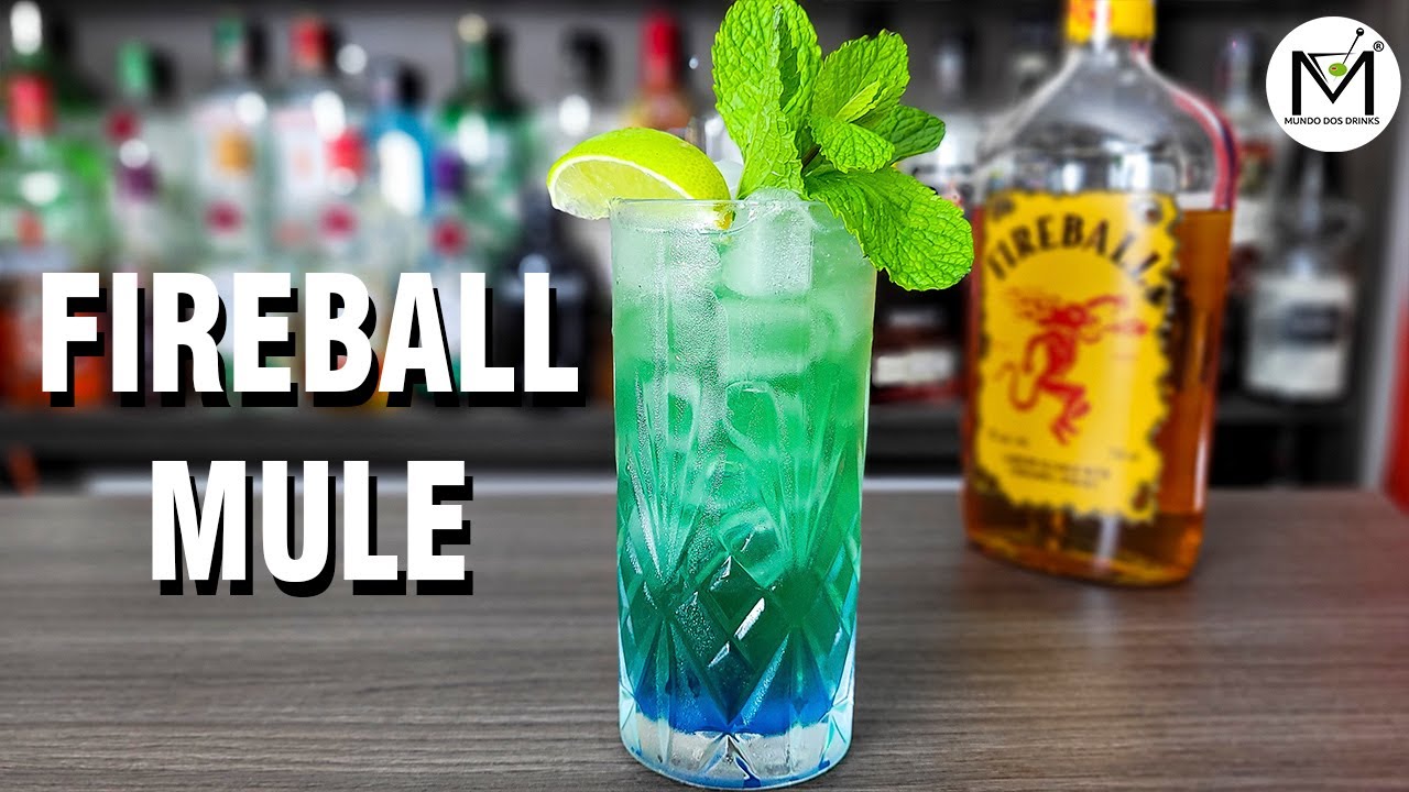 COMO FAZER  DRINK COM FIREBALL - O FIREBALL MULE! 🍹🍹