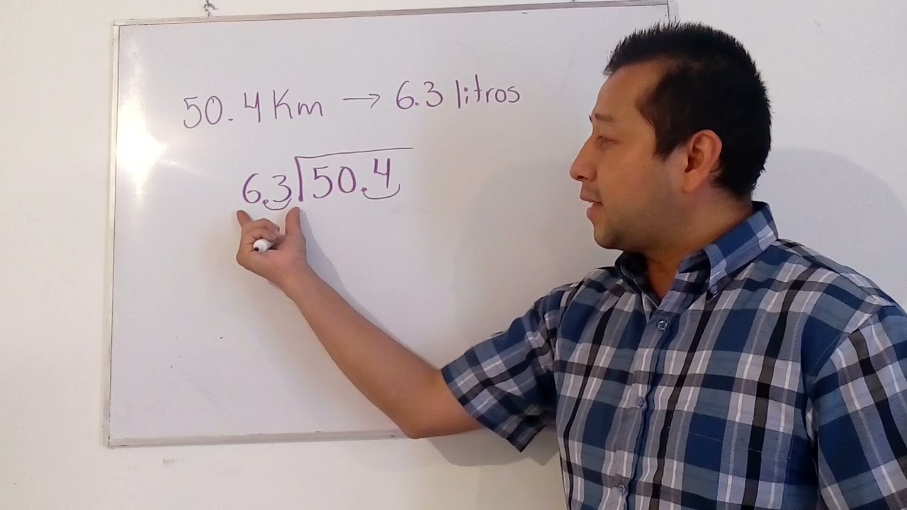Un auto viaja 50.4 kilómetros con 6.4 litros de gasolina. ¿Cuánto fue su rendimiento de kilómetros