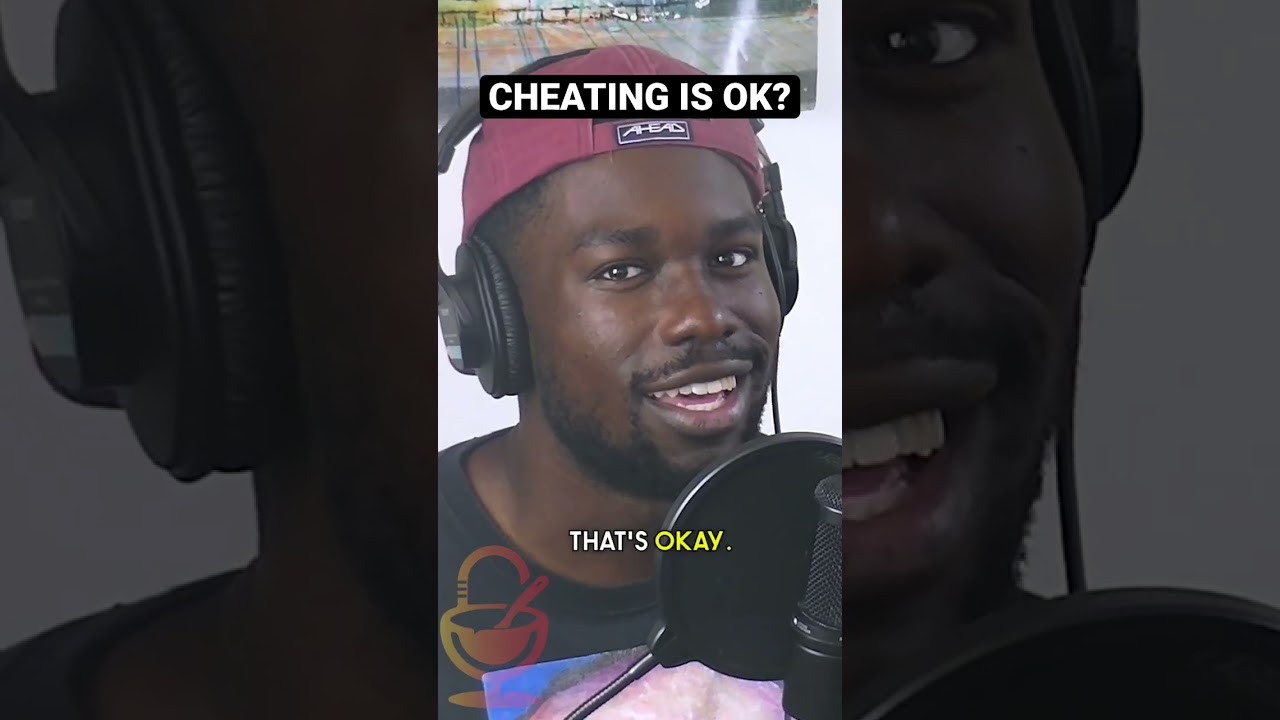 Cheating is okay in college😂 #podcast #videopodcast #funny #jokes #relationship #cheating #college