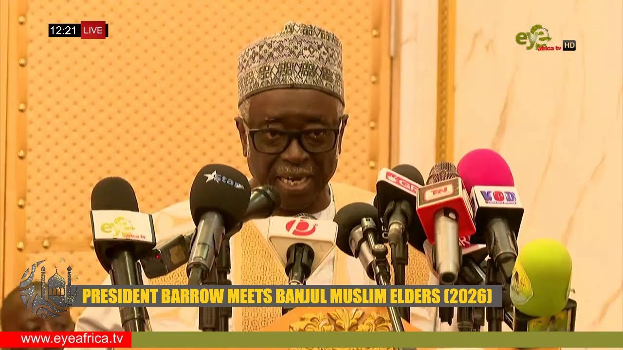 PRESIDENT BARROW PERFORMS EID UL-FITR PRAYERS AT KING FAHAD MOSQUE (2026)