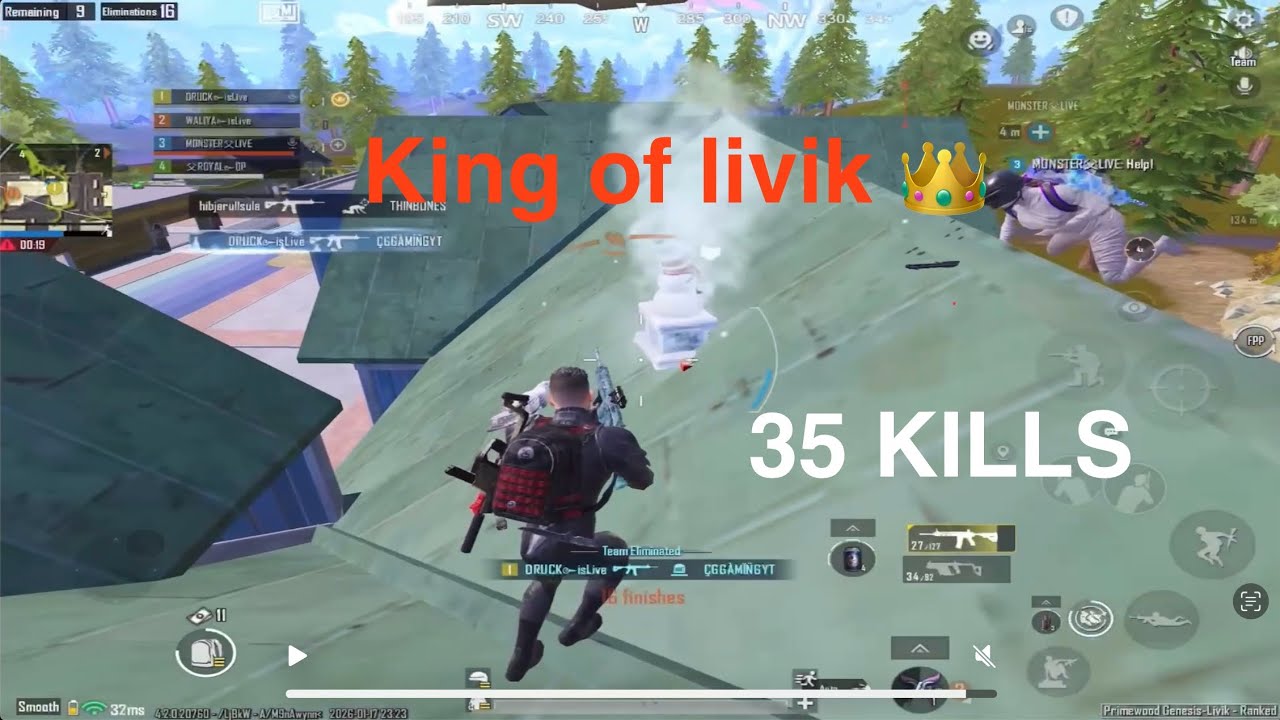 35 Kills😍Prime wood genesis - Livik gameplay