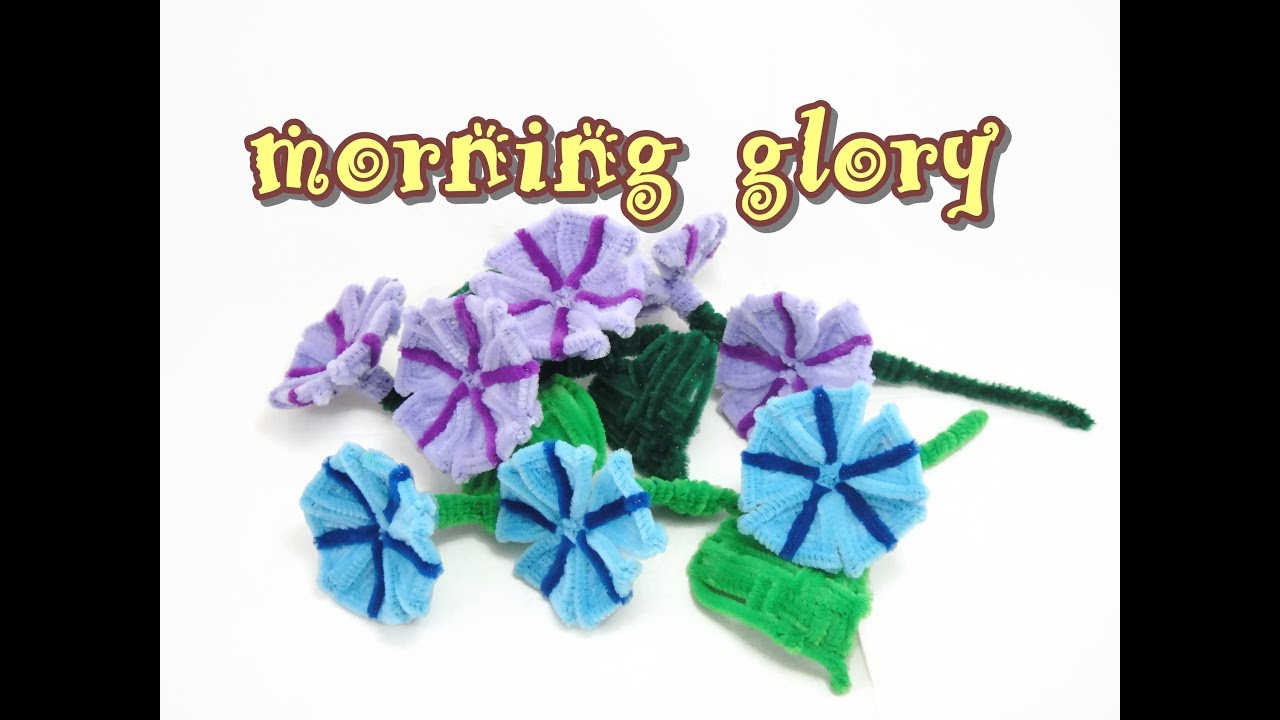 Pipe Cleaner Craft - Morning Glory Flower