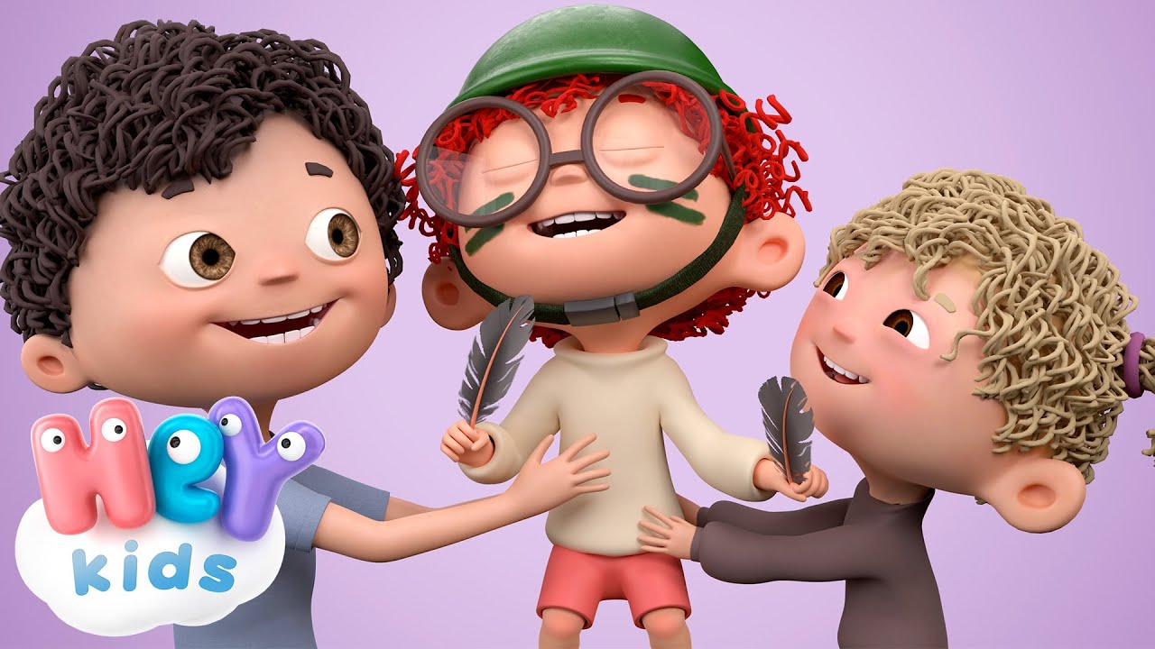 Brincar de Cosquinha 🪽🤣 | Música Infantil | HeyKids em Português