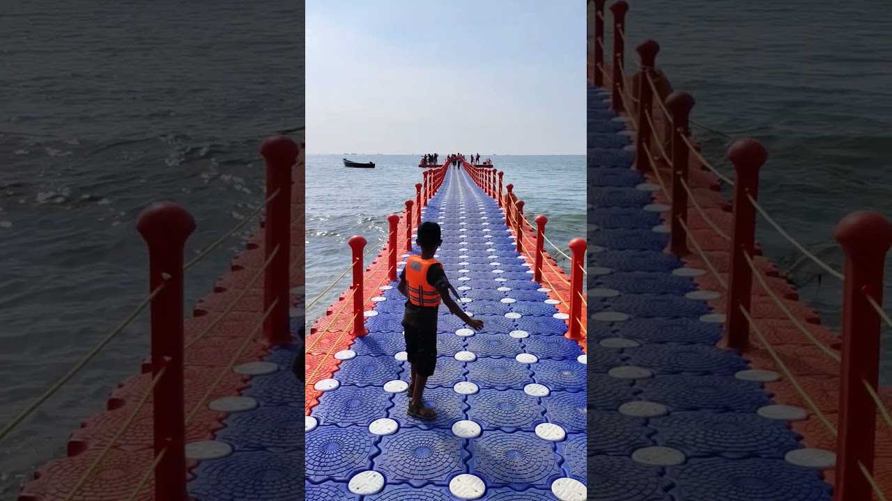 Floating Bridge@Cherai beach/Kerala/Cochin/Subscribe