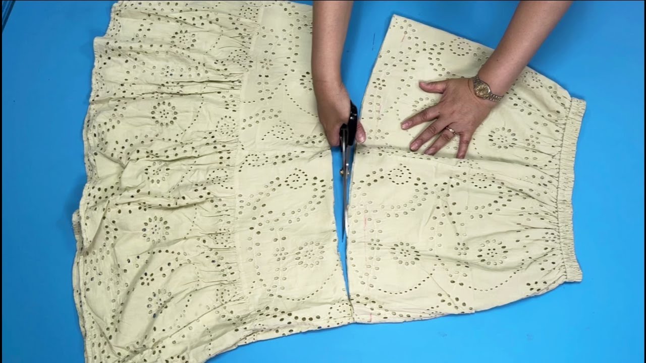 [DIY] Разрежьте юбку, которую я не ношу, пополам, и это потрясающе
